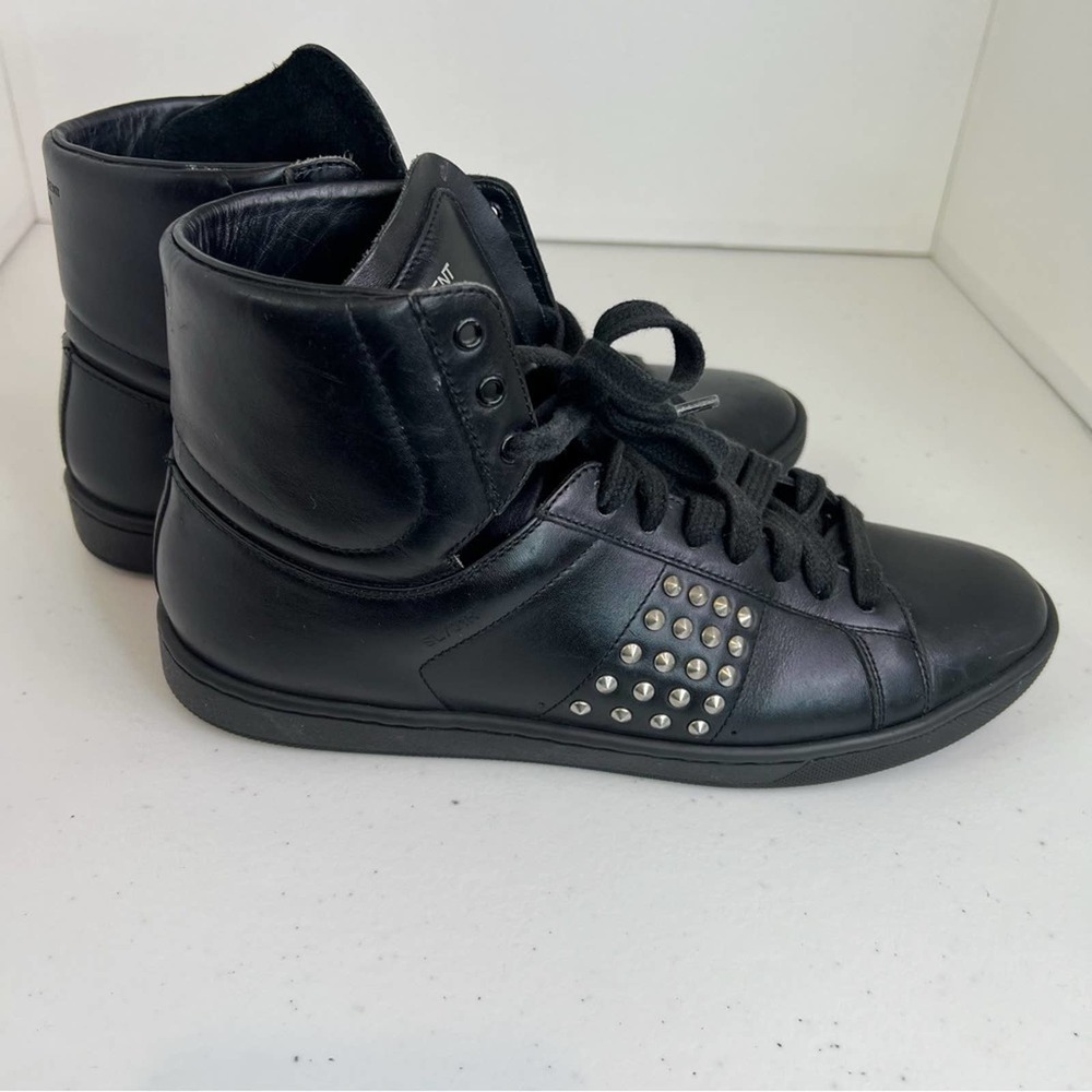 Saint Laurent Black Trainer Sneakers Size 37/US 7